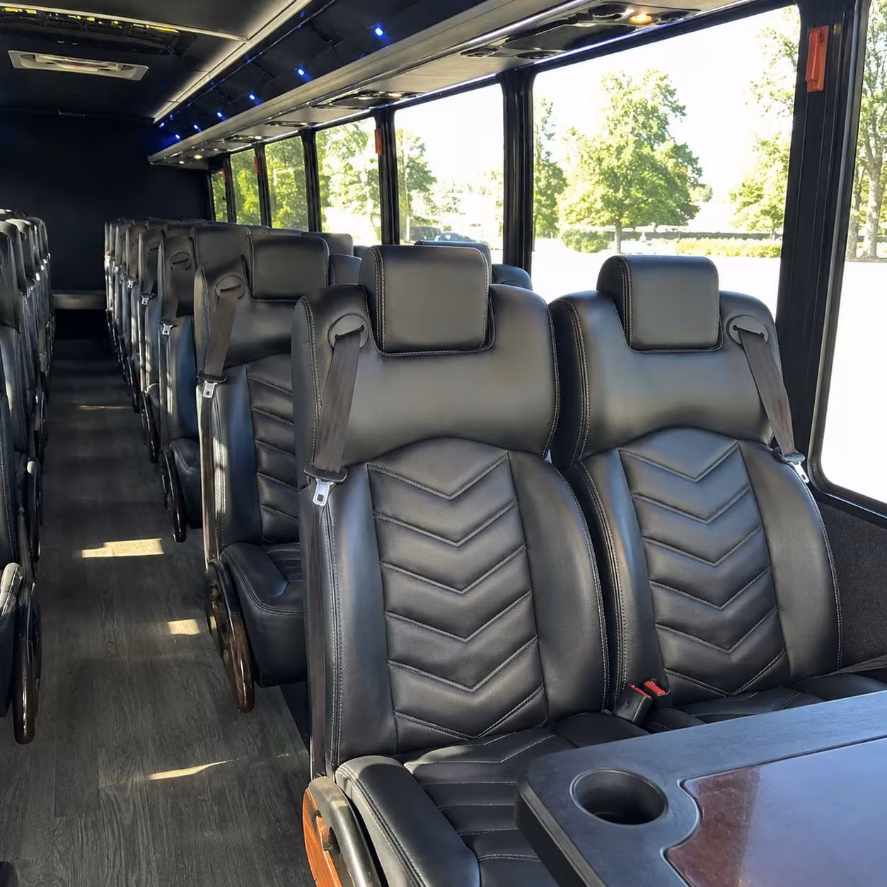 25 passenger minibus interior