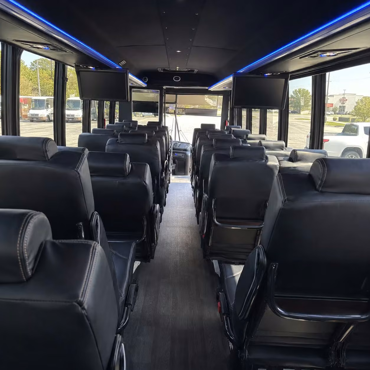 28 passenger minibus inside