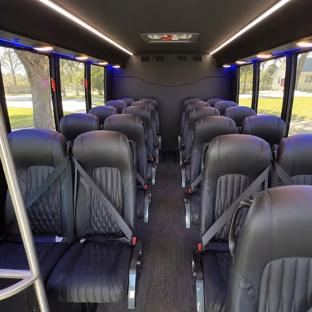 28 passenger minibus interior